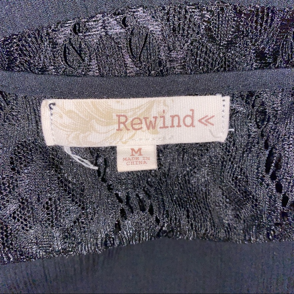 Rewind Cold Shoulder Lace Top - Picture 7 of 9